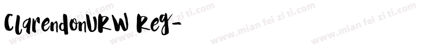ClarendonURW Reg字体转换